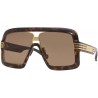 Gucci GG 0900S 002 Havana Plastic Oversized Sunglasses Brown Lens