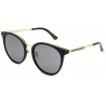 Gucci GG 0204SK 001 Black Plastic Fashion Sunglasses Grey Lens, 56-20-150
