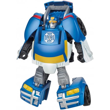 Transformers Playskool Heroes Rescue Bots Academy Classic Heroes Team Chase The Police-Bot Converting Toy, 4.5-Inch Action Figure, Kids Ages 3 and Up