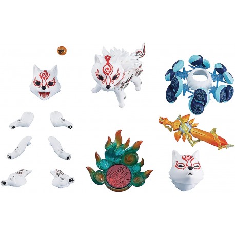 Max Factory Okami: Shiranui DX Nendoroid Action Figure,Multicolor