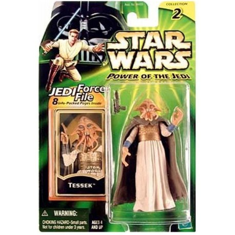 Star Wars, Power of the Jedi, Tessek Action Figure, 3.75 Inches