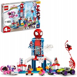 LEGO Marvel Spidey and His Amazing Friends Spider-Man Webquarters Hangout 10784 Building Kit for Ages 4+ (155 Pieces)