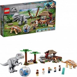 LEGO Jurassic World Indominus rex vs. Ankylosaurus 75941 Awesome Dinosaur Building Toy for Kids, Featuring Jurassic World Character Minifigures for Ho