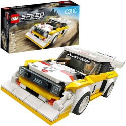 LEGO Speed Champions 1985 Audi Sport Quattro S1 76897 Toy Cars for Kids Building Kit Featuring Driver Minifigure (250 Pieces)