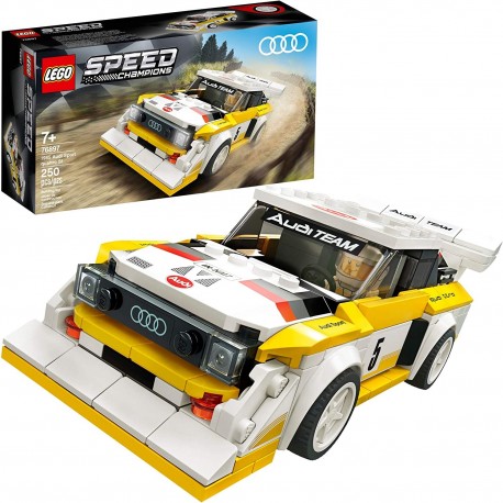 LEGO Speed Champions 1985 Audi Sport Quattro S1 76897 Toy Cars for Kids Building Kit Featuring Driver Minifigure (250 Pieces)