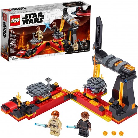LEGO Star Wars: Revenge of The Sith Duel on Mustafar 75269 Anakin Skywalker vs. OBI-Wan Kenobi Building Kit (208 Pieces)