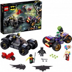 LEGO DC Batman Joker's Trike Chase 76159 Super-Hero Cars and Motorcycle Playset, Mini Shooting Batmobile Toy, for Fans of Batman, Robin, The Joker and