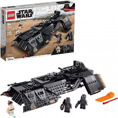 LEGO Star Wars: The Rise of Skywalker Knights of Ren Transport Ship 75284 Spacecraft Set, Features Knights of Ren and Rey Minifigures to Role-Play Sta