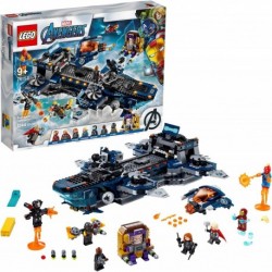 LEGO Marvel Avengers Helicarrier 76153 Fun Brick Building Toy with Marvel Avengers Action Minifigures, Great Gift for Kids Who Love Airplanes and Supe