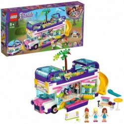 LEGO 41395 Friends Friendship Bus Toy with Swimming Pool and Slide, Summer Holiday Playsets for 8+ Year Old