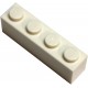 LEGO Parts and Pieces: White 1x4 Brick x100