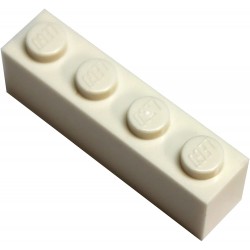 LEGO Parts and Pieces: White 1x4 Brick x100