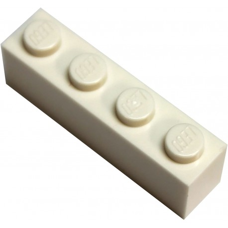 LEGO Parts and Pieces: White 1x4 Brick x100