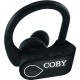 COBY True Wireless Sport Earbuds, Black