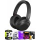 Sony WH-XB910N Wireless Over-Ear Noise Cancelling Headphones - Black Bundle with Tech Smart USA Audio Entertainment Essentials Bundle + 1 YR CPS Enhan