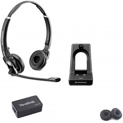 Sennheiser SD PRO2 Headset for Deskphone, Cordless Headset Compatible with Yealink Phones, EHS36 Included, Compatible Yealink Models: T48G, T46G, T42G