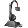 Plantronics - Savi 8210 Office - Wireless DECT Single-Ear (Mono) Headset - Noise Canceling Mic - Connects to Deskphone/PC/Mac - Works with Teams (Cert