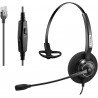 Arama Phone Headset with Microphone Noise Canceling & Mute Switch RJ9 Telephone Headsets Compatible with Polycom Mitel ShoreTel Plantronics AltiGen Di
