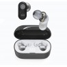 Maxell High Fidelity Dual Driver True Wireless Earbuds, Bluetooth 5.0, 20HRS of Playtime, IPX3 Water Resistant, Black/Grey, (199652)