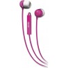 Maxell 190304 - IEMICPNK Flexible Comfortable Soft Silicone Eartip Stereo In-Ear Earbuds with Microphone (Pink)