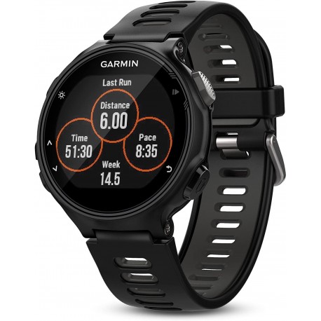Garmin Forerunner 735XT, Multisport GPS Running Watch With Heart Rate, Black/Gray