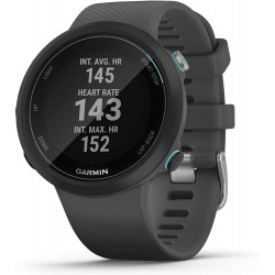 Garmin Swim 2, GPS Swimming Smartwatch for Pool and Open Water, Underwater Heart Rate, Records Distance, Pace, Stroke Count and Type, Slate Gray