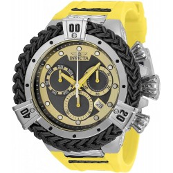 Reloj 35579 Invicta Men's 53mm Bolt Hercules Swiss Quartz Chronograph Yellow Black Silicone Strap Watch Model