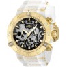Reloj 37328 Invicta Men's 50mm Subaqua Chronograph White Gold Black Skull Dial Watch