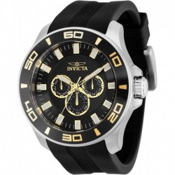 Reloj Pro Diver Invicta Men's 36608 50MM Silver Tone Case Black B 100M W R Day Date Watch
