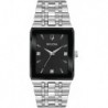 Reloj 96D145 Bulova Mens Modern Quadra Quartz Silver Tone Stainless Steel Bracelet
