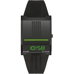 Reloj 98C141 Bulova Mens LED Computron Black Stainless Steel Strap