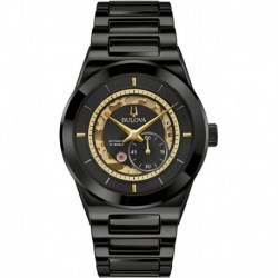 Reloj 98A291 Bulova Men's Millennia dis Automatic Watch, Black, 22 Model