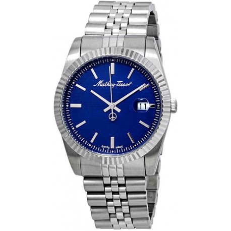 Reloj H810ABU Mathey Tissot Rolly III Blue Dial Mens Watch