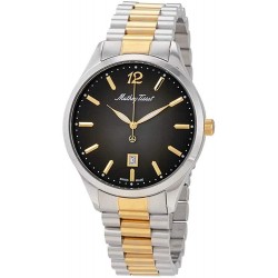 Reloj H411MBN Mathey Tissot Urban Quartz Black Dial Two Tone Men's Watch