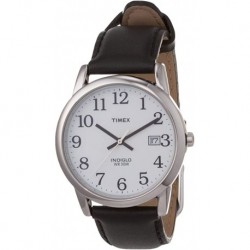Reloj T2H281 Timex Easy Reader 35 mm Men's Black Leather Strap Date Window Quartz Watch