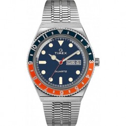 Reloj TW2U61100 Timex Men's Q Reissue Quartz Watch Stainless Steel Strap, Silver, 20 Model