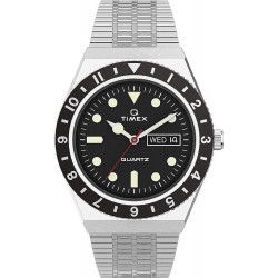 Reloj TW2U61800 Timex Men's Q Reissue Quartz Watch Stainless Steel Strap, Silver, 20 Model