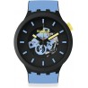 Reloj SB03B108 Swatch Big Bold BIOCERAMIC Quartz Silicone Strap, Black, 20 Casual Watch Model