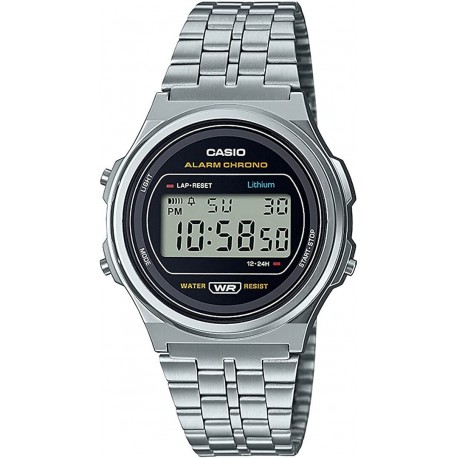 Reloj A171WE 1AEF Casio Collection Men Digital Watch Vintage Stainless Steel Band