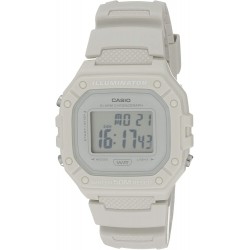 Reloj W 218HC 8AVCF Casio Illuminator Alarm Chronograph Digital Sport Watch Model W218HC 8A2V Light Gray