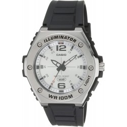 Reloj MWA 100H 7AVCF Casio Illuminator Metal Bezel Heavy Duty Resin B Black Dial Model MWA100H 7AV