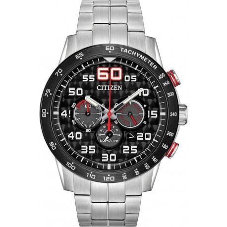Reloj CA4431 50E Citizen Eco Drive Weekender Chronograph Mens Watch, Stainless Steel, Silver Tone Model
