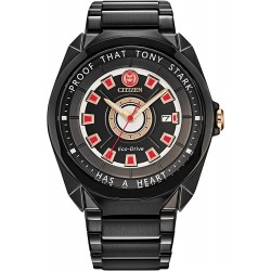 Reloj AW1017 58W Citizen Eco Drive Marvel Quartz Mens Watch, Stainless Steel, Tony Stark, Black Model