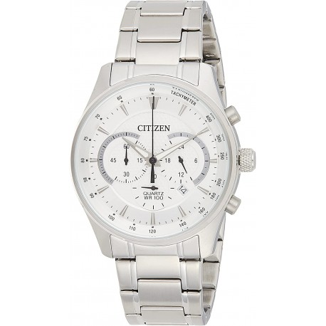 Reloj AN8190 51A Citizen Chronograph Quartz Silver Dial Men's Watch