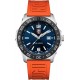 Reloj 3123.RF Luminox Pacific Diver 44mm Blue Dial Orange Rubber Swiss Quartz Watch