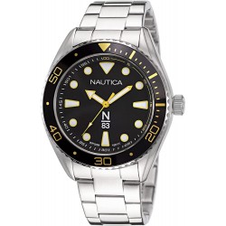Reloj NAPFWS223 Nautica Men's Quartz Stainless Steel Strap, Silver, 22 Casual Watch Model