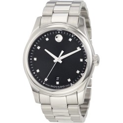 Reloj 606496 Movado Men's 0606496 Sportivo Stainless Steel Diamond Marker Dial Bracelet Watch