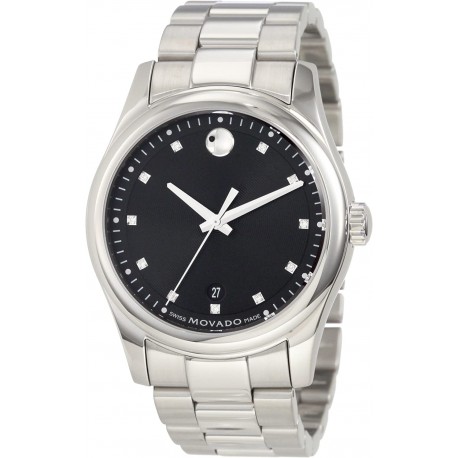 Reloj 606496 Movado Men's 0606496 Sportivo Stainless Steel Diamond Marker Dial Bracelet Watch