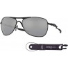 Gafas Oakley Crosshair OO4060 Square Sunglasses for Men BUNDLE Leash Designer iWear Eyewear Kit