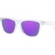 Gafas Oakley Frogskins Sunglasses Polished Clear Prizm Violet Lens Sticker